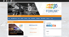Desktop Screenshot of minexforum.com