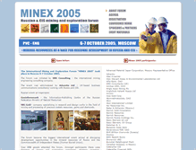 Tablet Screenshot of 2005.minexforum.com